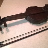 Цигулка 61/20/7см-лък 67см-за колекция/украса-внос швеицария, снимка 3 - Антикварни и старинни предмети - 15840382