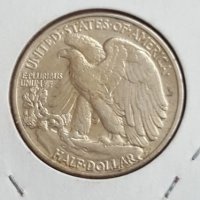 USA  50 Cents 1946 Philadelphia Mint in XF-AUNC CONDITION, снимка 6 - Нумизматика и бонистика - 21091719