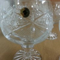 кристални чаши , снимка 4 - Антикварни и старинни предмети - 25647954