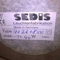 Sedis-made in germany-35х20см-ретро лампа-внос щвеицария, снимка 11 - Антикварни и старинни предмети - 17016829