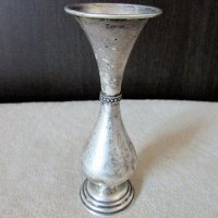 Сребърна вазичка, снимка 3 - Антикварни и старинни предмети - 19597424