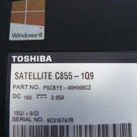 Лаптоп за части Toshiba Satellite C855, снимка 2 - Части за лаптопи - 20505571