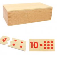  Математика пъзел Монтесори в кутия с плочки и карти за ранна възраст , снимка 4 - Образователни игри - 24999344