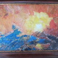 Автентична картина "Буря, море", снимка 3 - Картини - 24708997