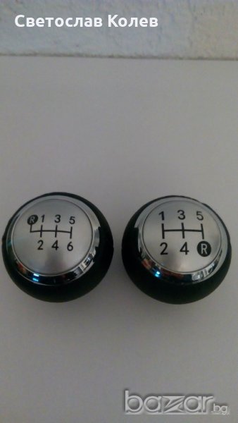 Топка скоростен лост Тойота/Toyota естествена кожа 5 и 6 скорости, снимка 1