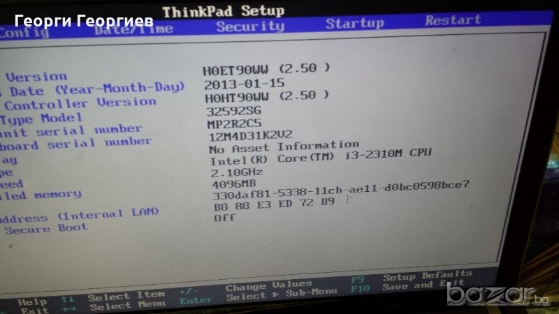 Продавам Lenovo Thinkpad edge e530 на части, снимка 1