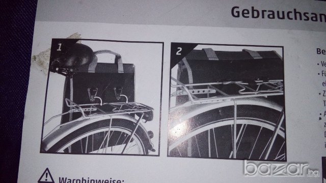 Промо! Чанти за велосипед - тип дисаги - в к-та 2 отделни чанти - нови!, снимка 7 - Чанти - 19383231