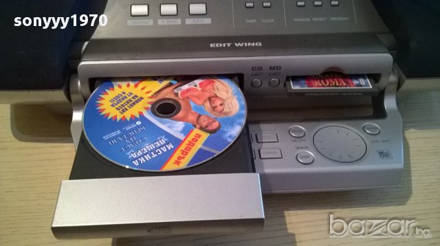 aiwa csd-md5ez-md/cd stereo radio receiver-внос швеицария, снимка 2 - Ресийвъри, усилватели, смесителни пултове - 12330730