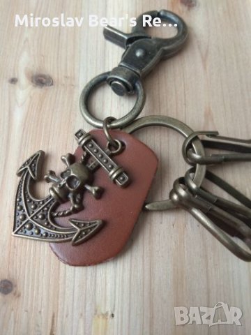 Ключодържател месинг и ест. кожа , снимка 3 - Други - 21513225