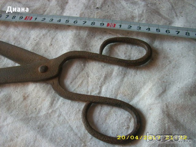 кована абаджийска ножица, снимка 6 - Антикварни и старинни предмети - 18048601