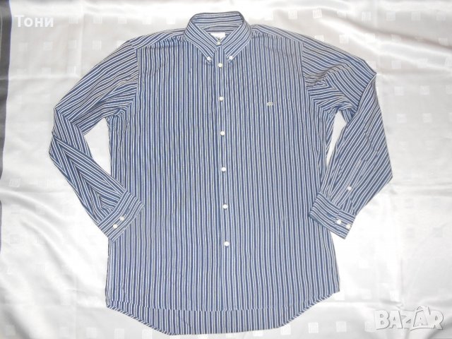 Риза с дълъг ръкав Lacoste -размер 40, снимка 2 - Ризи - 22029424
