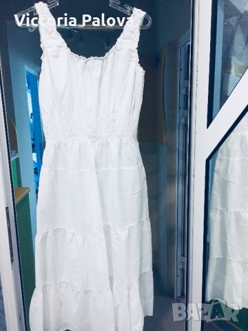 🇮🇹 Нежна красива бяла рокля Италия, снимка 2 - Рокли - 21970201