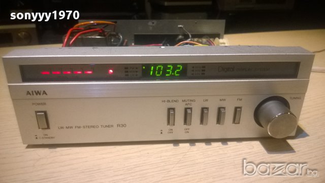 aiwa st-r30e-stereo tuner-made in japan-внос швеицария, снимка 4 - Ресийвъри, усилватели, смесителни пултове - 10161927