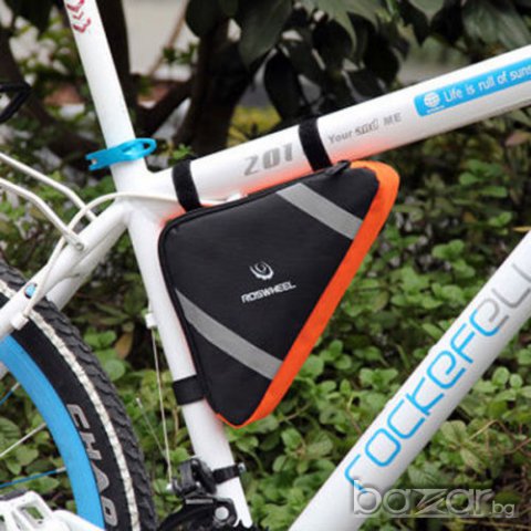 Roswheel / YANHO - Водоустойчива Чантичка за велосипеди -20 * 23 * 6 - СИНЯ или ОРАНЖЕВА, снимка 4 - Спортна екипировка - 6728948