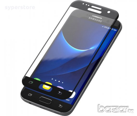 Стъклен протектор за Samsung Galaxy S7 G930F FullFace син скрийн протектор