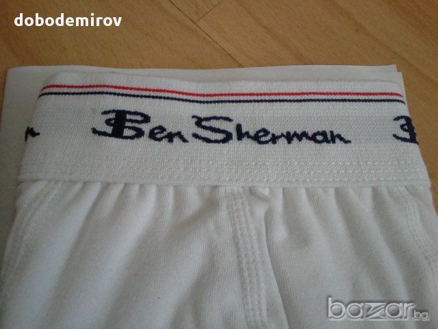 Нови бели боксерки Ben Sherman Stretch Boxer Trunk, оригинал, снимка 4 - Бельо - 11799705