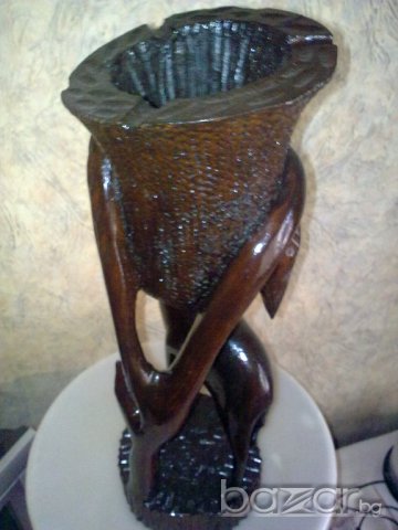 Пепелник от дърво, снимка 4 - Антикварни и старинни предмети - 6474920