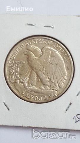 USA 50 Cents 1946 Philadelphia Mint in XF-AUNC CONDITION, снимка 6 - Нумизматика и бонистика - 21091719