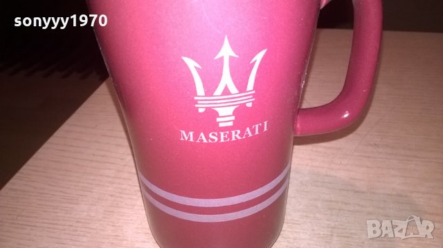 ❤️maserati-чаша керамика с капак-14х12х9см и лъжица-16см, снимка 4 - Колекции - 23334653