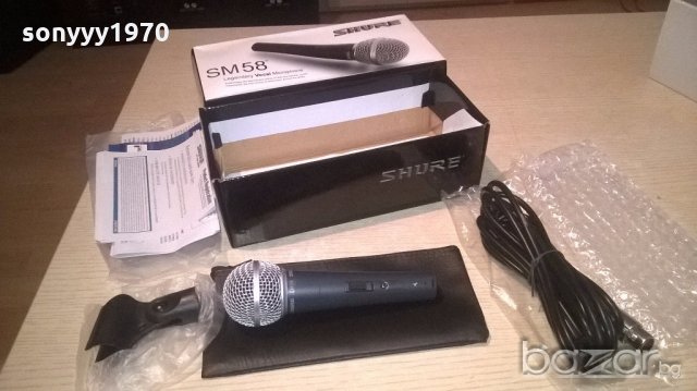 shure sm58-комплект микрофон-внос швеицария, снимка 4 - Микрофони - 19236667