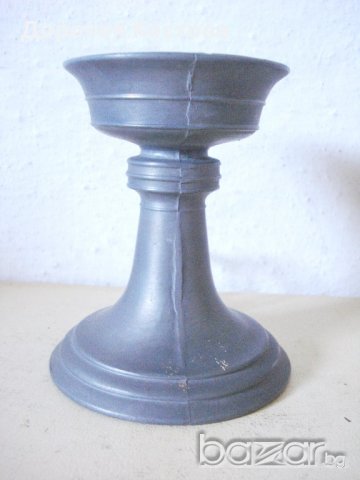 Стар свещник от цветен метал 3, снимка 2 - Антикварни и старинни предмети - 19237648