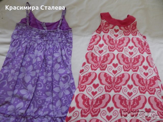 Рокли-5-6 год.-100% памук, снимка 8 - Детски рокли и поли - 19012358