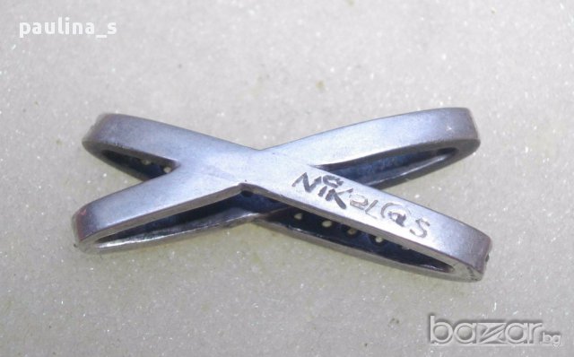  Винтидж / Авторска сребърна висулка за ланец / проба 925, снимка 3 - Колиета, медальони, синджири - 17264700