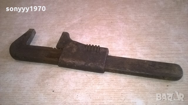 АНТИКА стар раздвижен ключ-внос швеицария-28х7см, снимка 2 - Ключове - 24915113