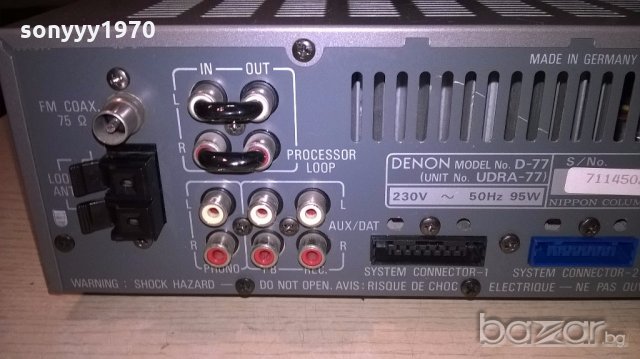 denon stereo receiver/rds-внос англия, снимка 12 - Ресийвъри, усилватели, смесителни пултове - 18574530