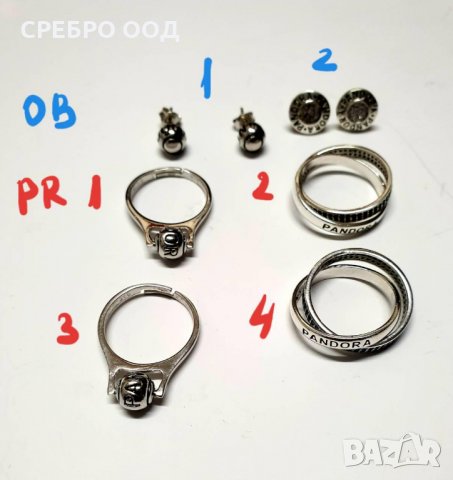 НОВИ МОДЕЛИ- сребърни гривни,обеци и пръстени тип PANDORA, снимка 7 - Гривни - 23387189