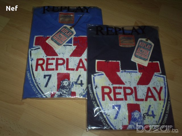  Нова тениска Replay, оригинал , снимка 6 - Тениски - 10978962