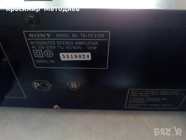 Sony ta-fe310r, снимка 7 - Ресийвъри, усилватели, смесителни пултове - 21678131