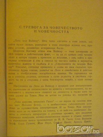 Книга "Лоте във Ваймар - Томас Ман" - 382 стр., снимка 3 - Художествена литература - 8130872