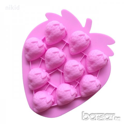 10 ягоди ягода дълбоки силиконов молд форма за фондан шоколад бонбони декорация торта