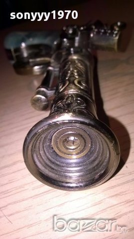 F-101 пистолет/запалка с седефена дръжка-18/10см-внос швеицария, снимка 7 - Антикварни и старинни предмети - 13744320