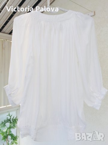 Супер красива тънка белоснежна блуза, снимка 9 - Туники - 25875073