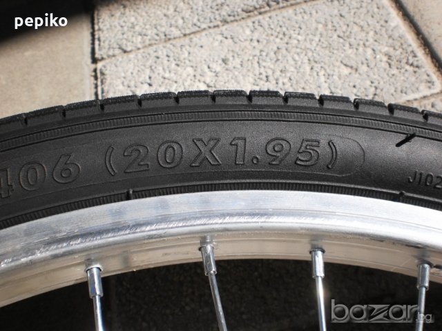 Продавам колела внос от Германия нови външни гуми предна и задна IVID 20 цола, снимка 7 - Части за велосипеди - 19523304