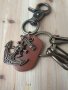 Ключодържател месинг и ест. кожа , снимка 3