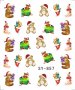 sy-857 Коледни мечета мотиви татос ваденки водни стикери за нокти, снимка 1 - Продукти за маникюр - 16869519