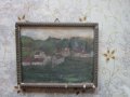 Стара рисувана  картина 19 век подписана , снимка 7