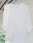 Супер красива тънка белоснежна блуза, снимка 9