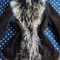  Палто от  естествена кожа с вата и яка  и маншети от тибетски як, снимка 2 - Палта, манта - 23039085