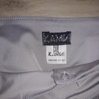 Дамски светлосив панталон с панделки марка Ками, снимка 2 - Панталони - 23808136
