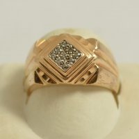 златен пръстен 43567-3, снимка 1 - Пръстени - 23700807