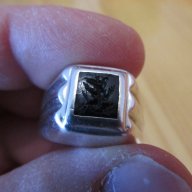 мъжки сребърен пръстен с  ръчно гравирана гема .. изображение върху камъка  - радост за естети , , снимка 5 - Пръстени - 14486951