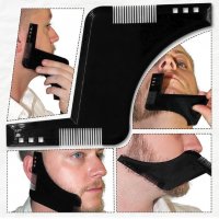 Уред за оформяне на брада шаблон за брада с гребен двустранен за мъже, снимка 1 - Козметика за лице - 26173807