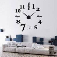 4215 Лепящи 3D часовник за стена, снимка 6 - Други - 25072640