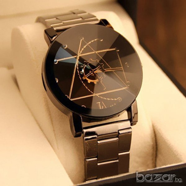 Стилен мъжки часовник Gear Geometric , снимка 1