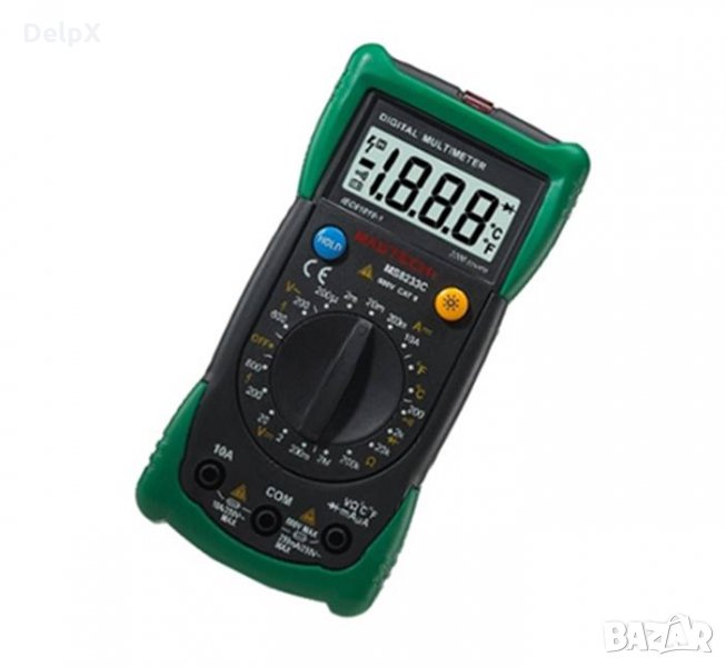 Мултицет със зумер MS8233C VAC/VDC | ADC | OHM | °C | NCV, снимка 1