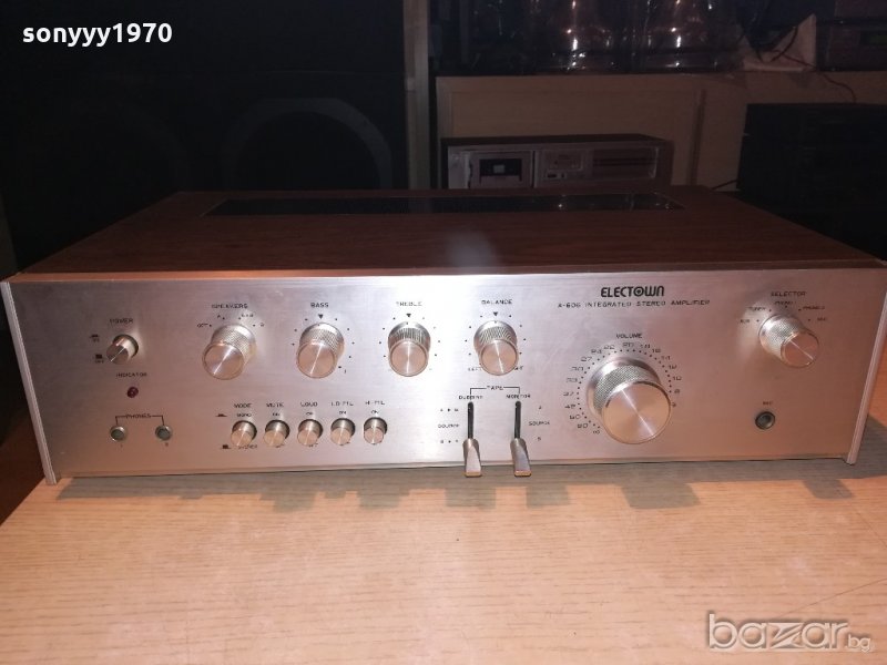 &electown a-606 amplifier-made in korea-внос швеицария, снимка 1